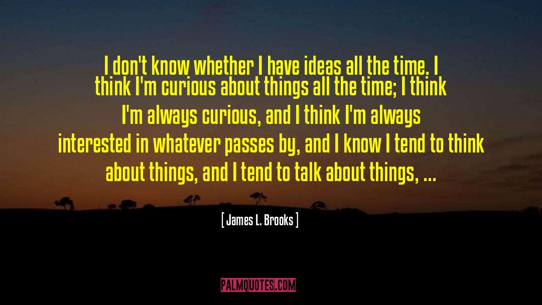 Passes By quotes by James L. Brooks