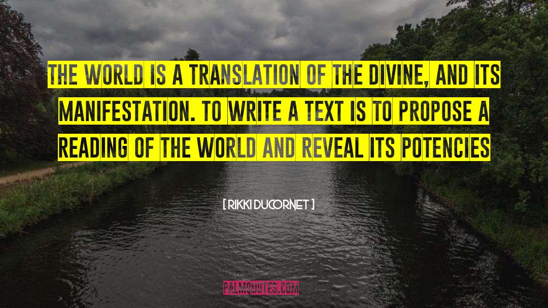 Passiert Translation quotes by Rikki Ducornet