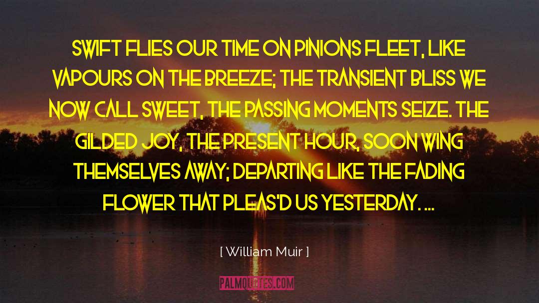 Passing Moments quotes by William Muir