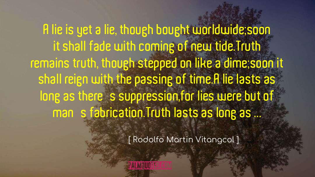 Passing Of Time quotes by Rodolfo Martin Vitangcol