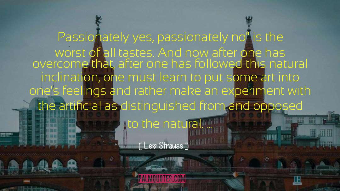 Passionately quotes by Leo Strauss