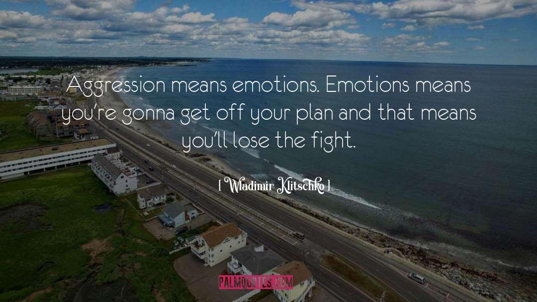 Passive Aggression quotes by Wladimir Klitschko