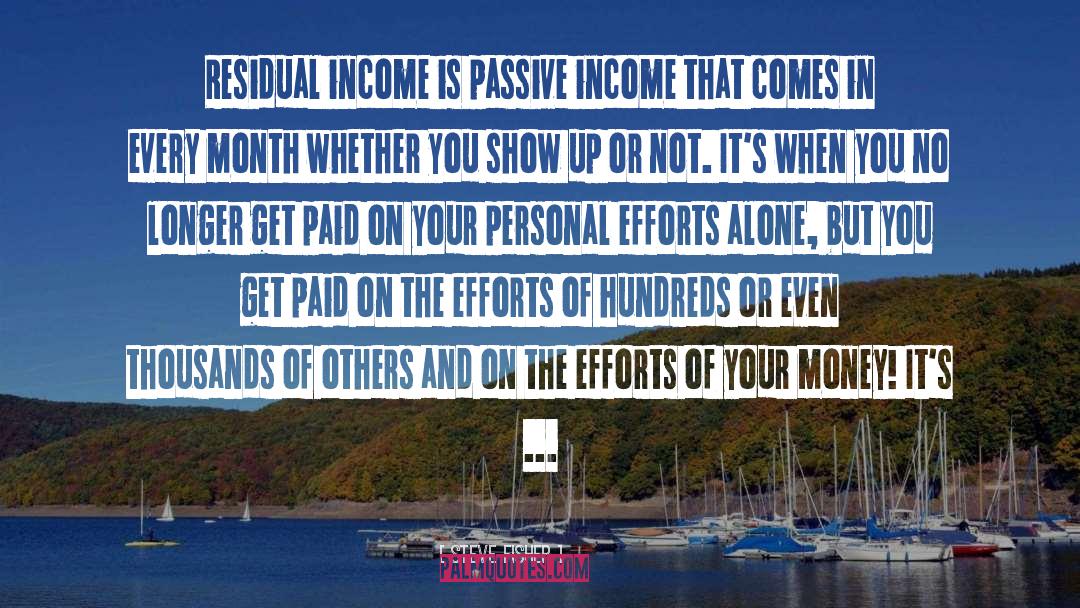 Passive Income quotes by Steve Fisher