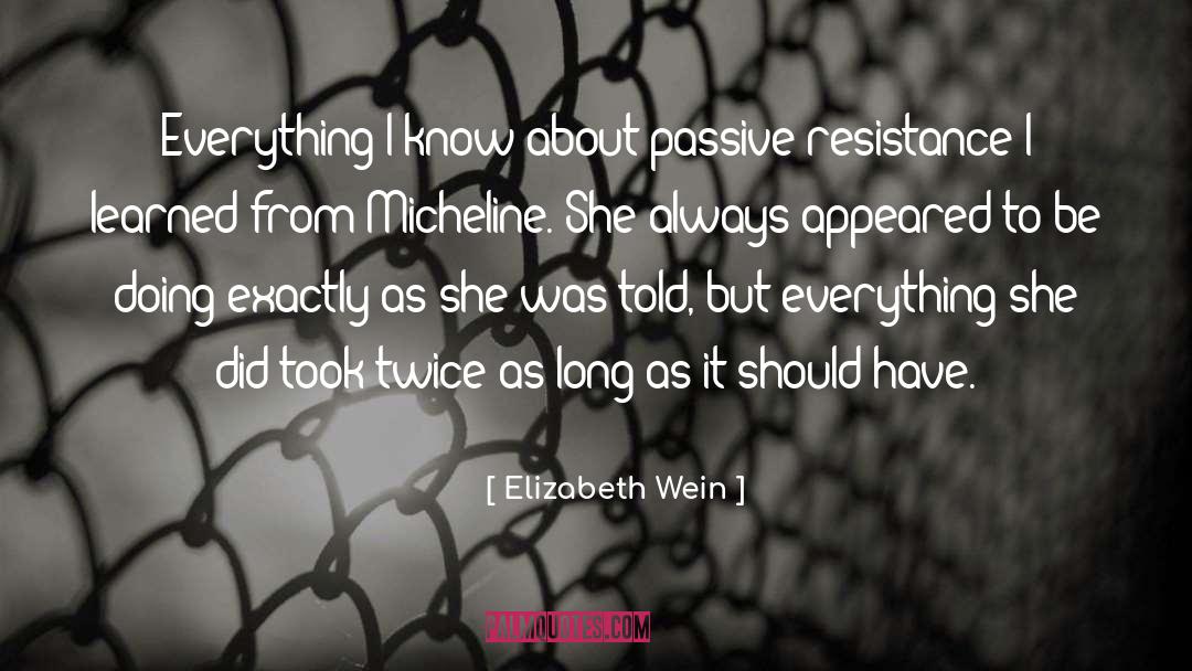 Passive Resistance quotes by Elizabeth Wein