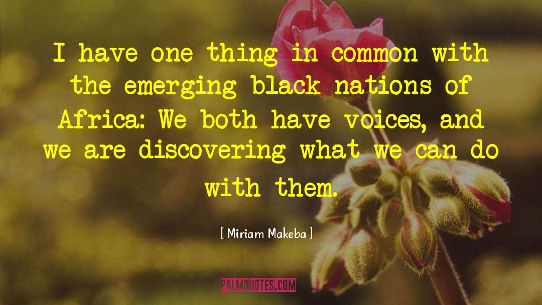 Passive Voice quotes by Miriam Makeba