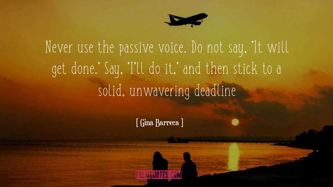 Passive Voice quotes by Gina Barreca