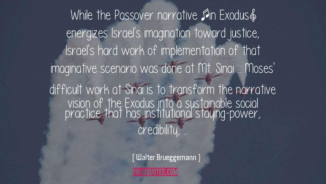 Passover quotes by Walter Brueggemann