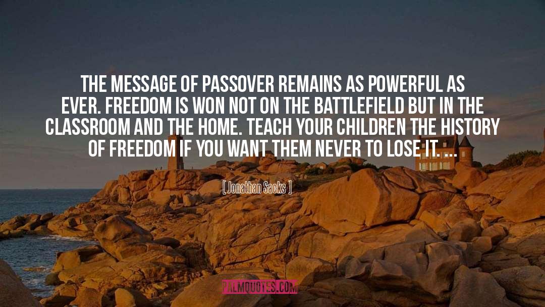 Passover Seder quotes by Jonathan Sacks
