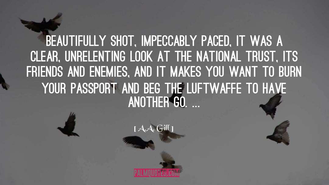 Passport quotes by A.A. Gill