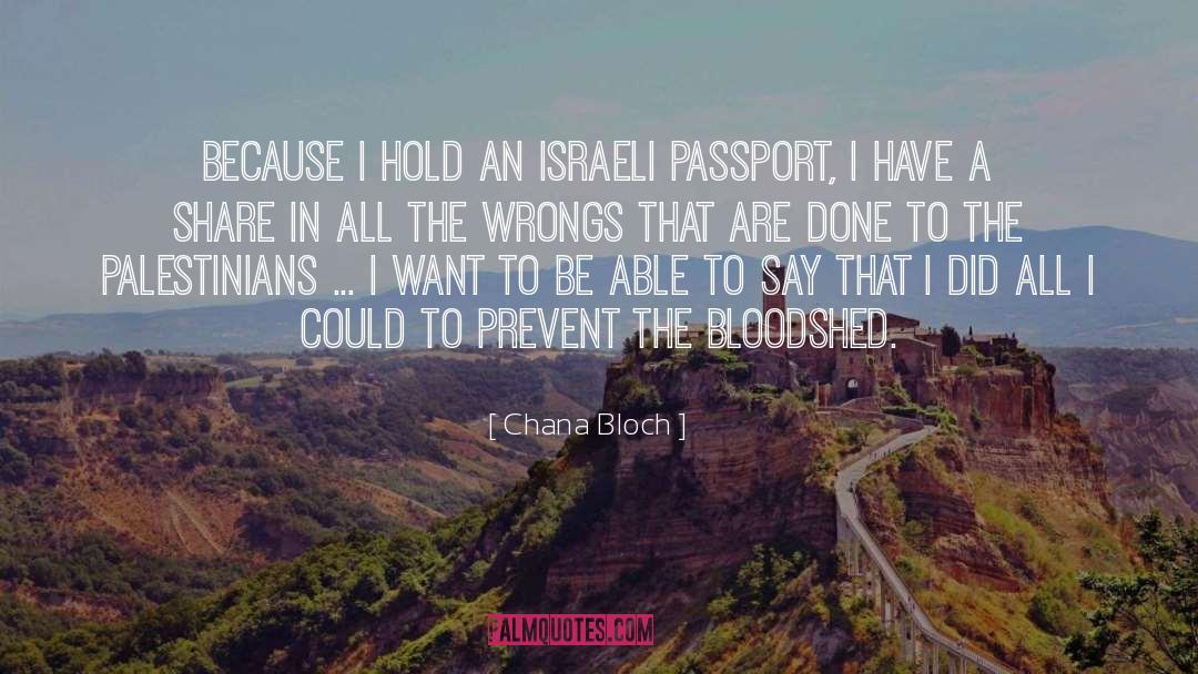 Passports quotes by Chana Bloch