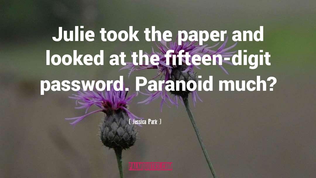 Password quotes by Jessica Park