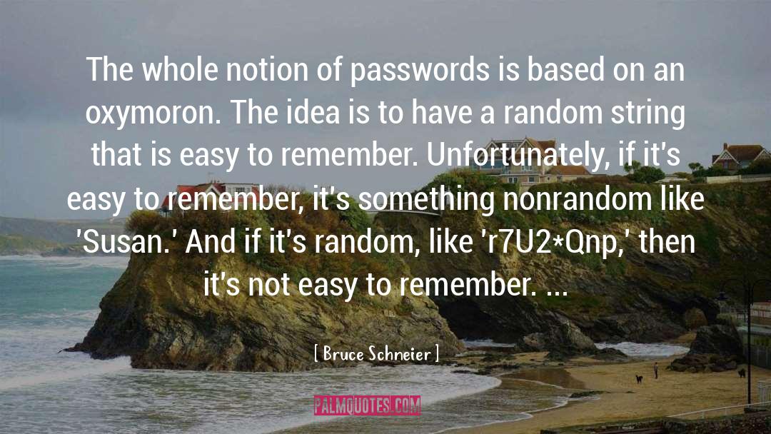 Passwords quotes by Bruce Schneier