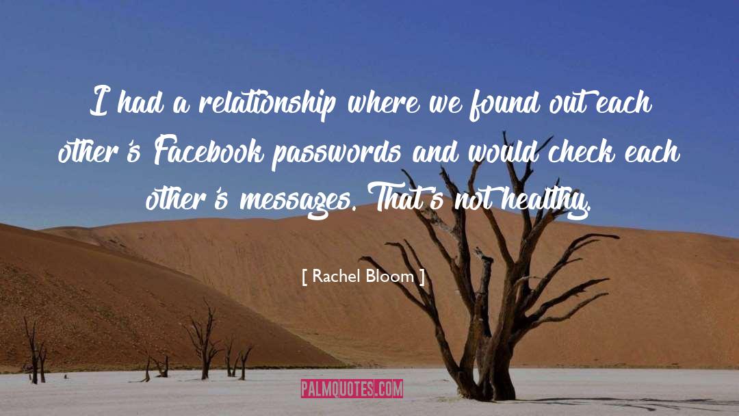 Passwords quotes by Rachel Bloom