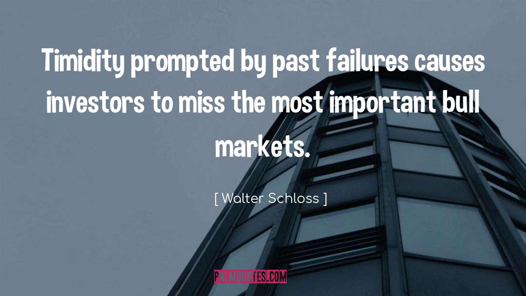 Past Failures quotes by Walter Schloss