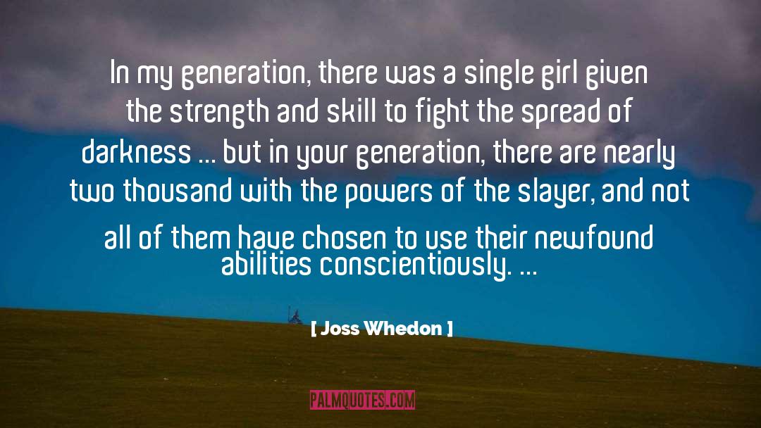 Past Generations quotes by Joss Whedon