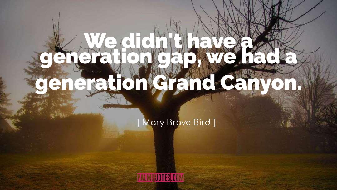 Past Generations quotes by Mary Brave Bird