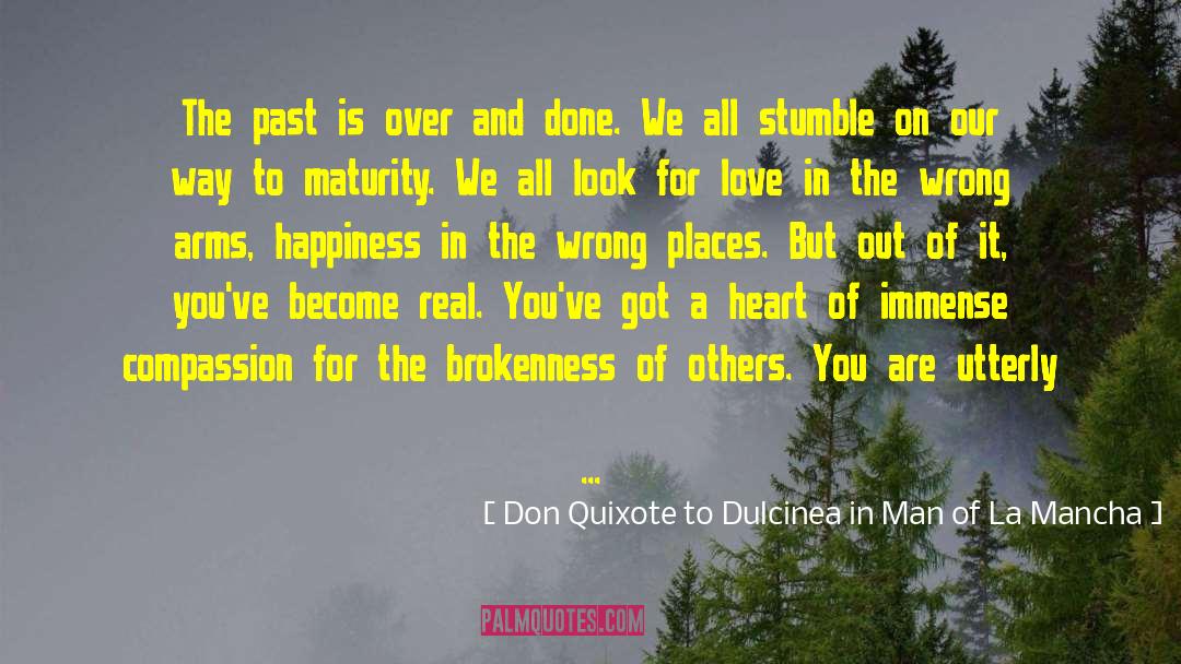 Past Is Over quotes by Don Quixote To Dulcinea In Man Of La Mancha