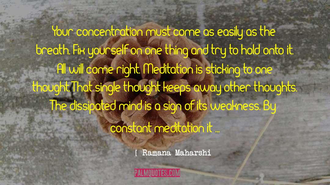 Past Thoughts quotes by Ramana Maharshi