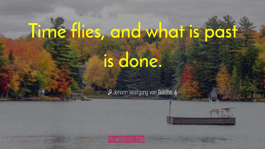 Past Time quotes by Johann Wolfgang Von Goethe