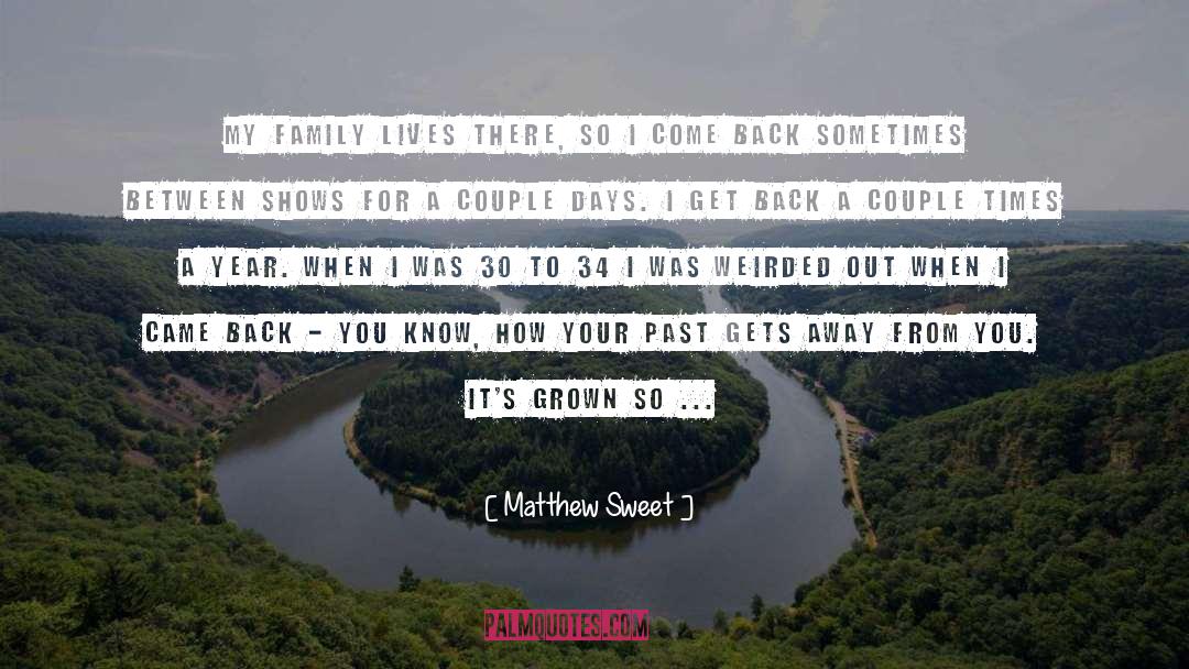 Past Year quotes by Matthew Sweet