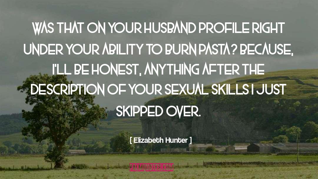 Pasta quotes by Elizabeth Hunter