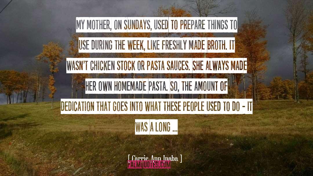 Pasta quotes by Carrie Ann Inaba