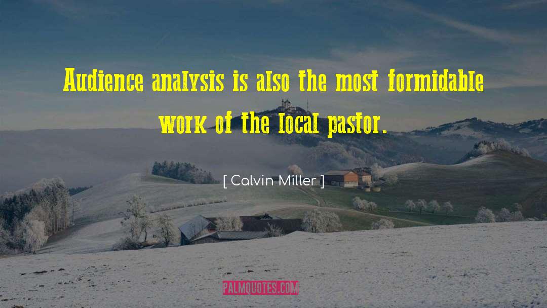 Pastor quotes by Calvin Miller