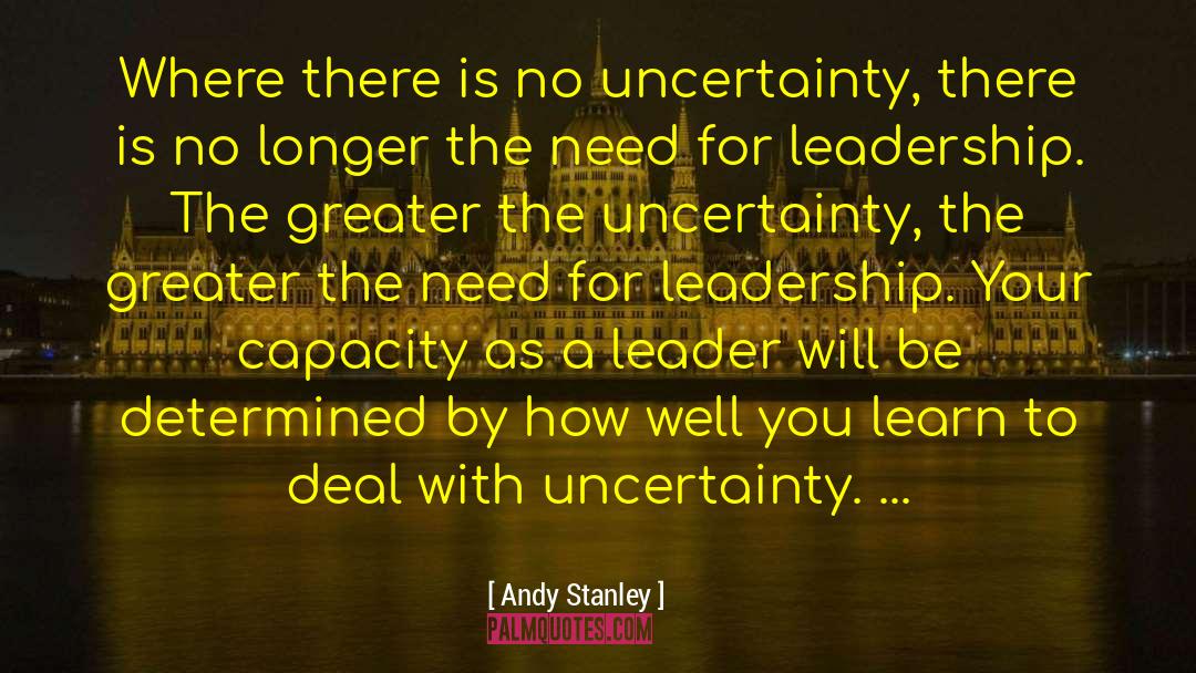 Pastoral Leadership quotes by Andy Stanley