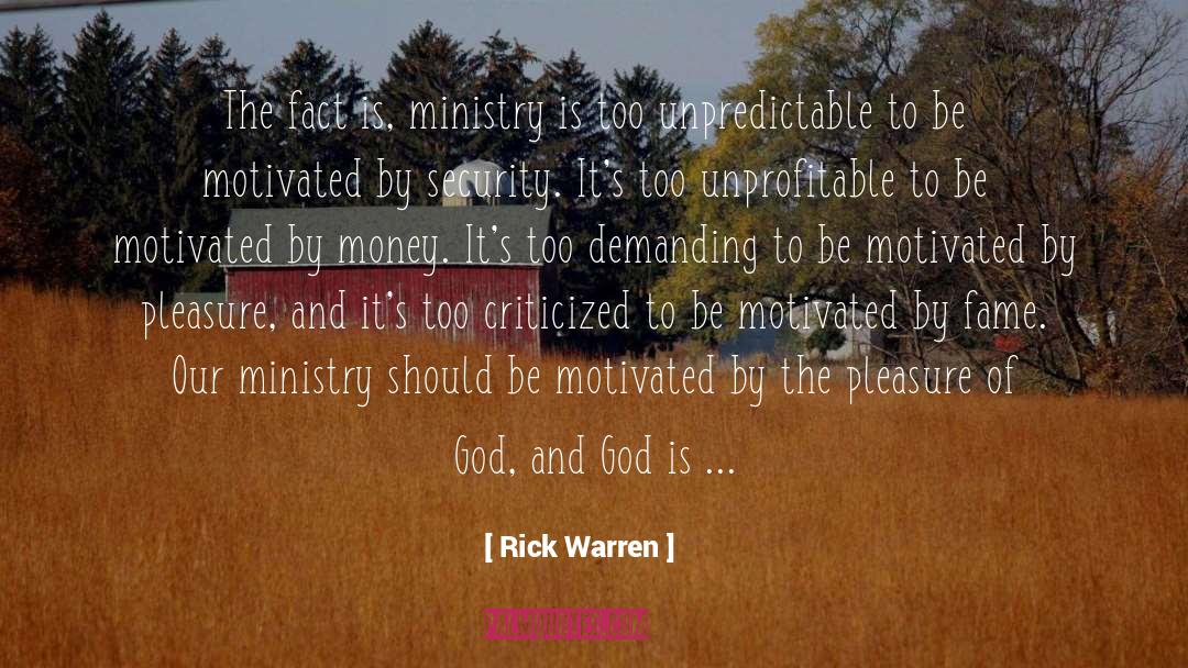 Pastoral Ministry quotes by Rick Warren