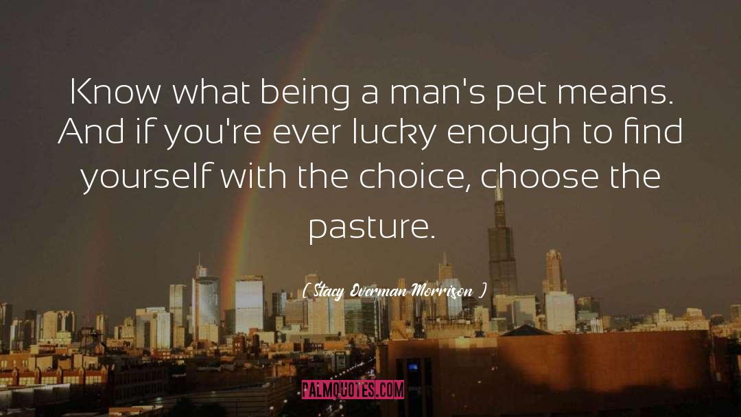 Pasture quotes by Stacy Overman Morrison