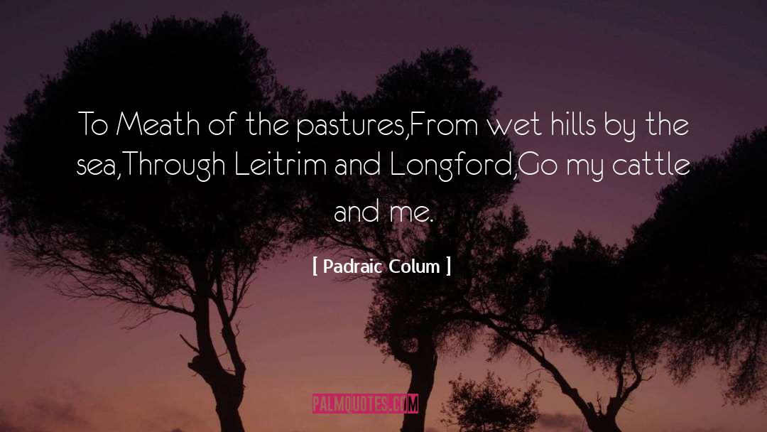 Pastures quotes by Padraic Colum