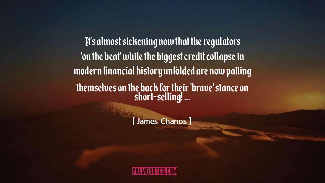 Pat On The Back quotes by James Chanos