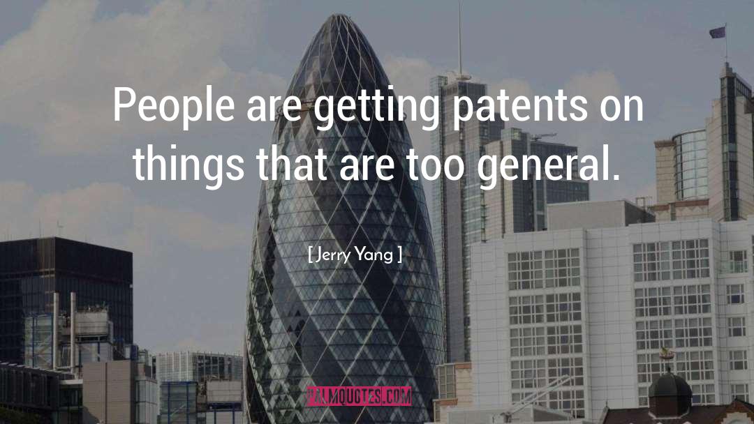 Patents quotes by Jerry Yang