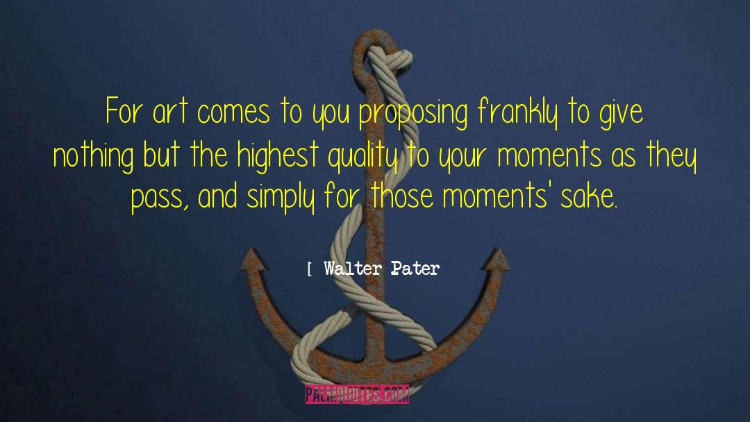 Pater quotes by Walter Pater