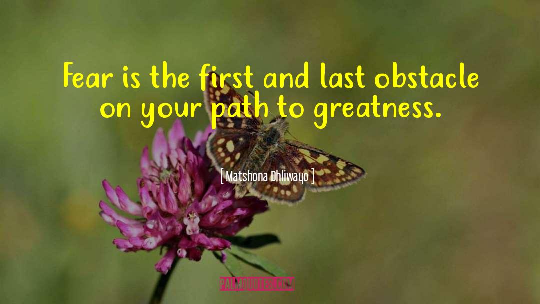 Path To Greatness quotes by Matshona Dhliwayo