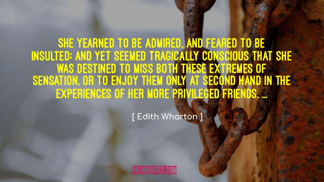Pathetique Second quotes by Edith Wharton