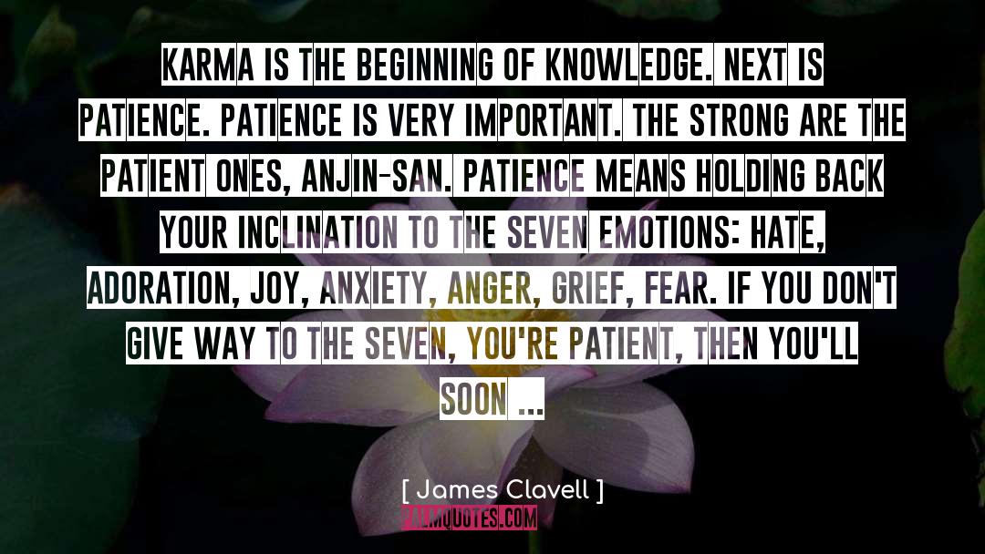 Patiencce quotes by James Clavell