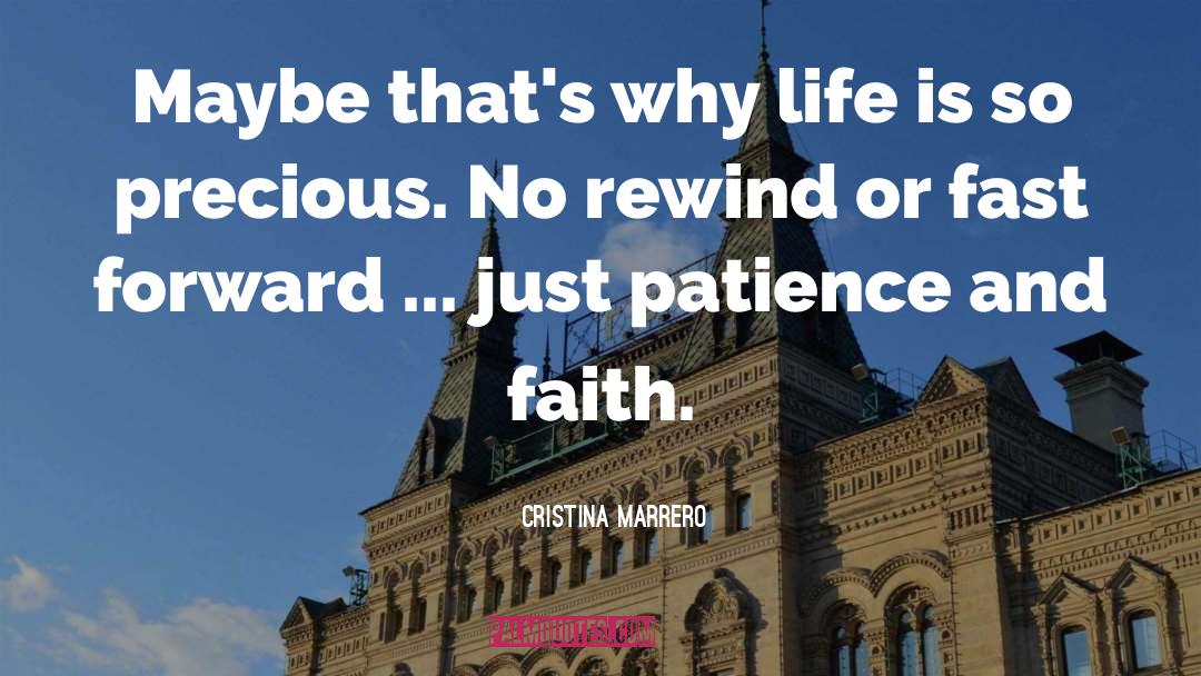 Patience And Faith quotes by Cristina Marrero