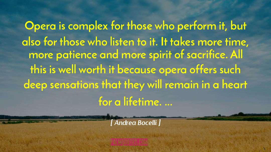 Patience Of A Saint quotes by Andrea Bocelli