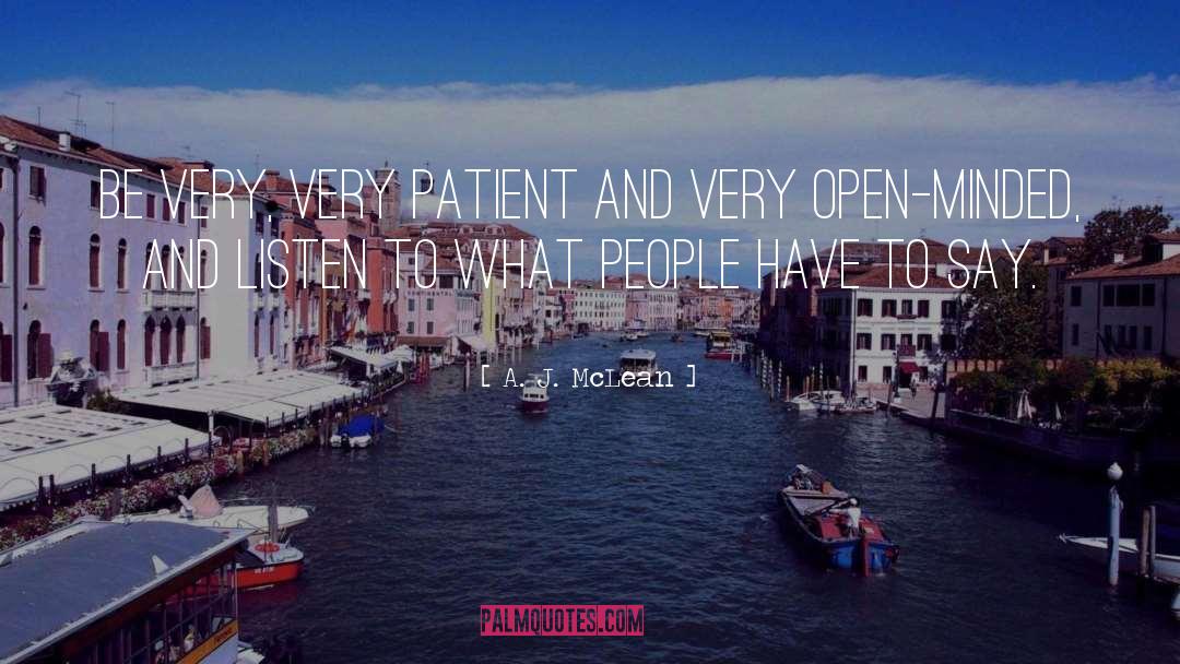 Patient People quotes by A. J. McLean