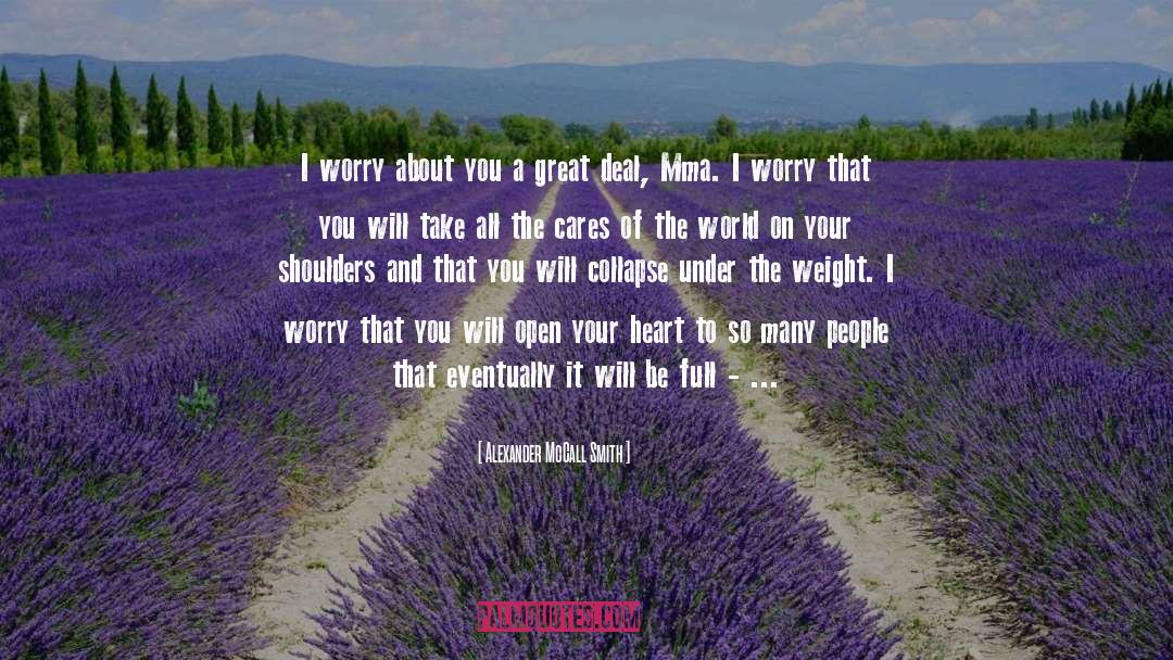 Patient Person quotes by Alexander McCall Smith