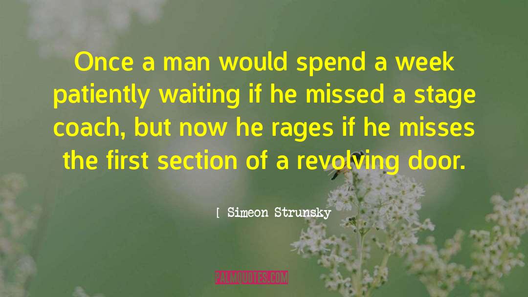 Patiently Waiting quotes by Simeon Strunsky