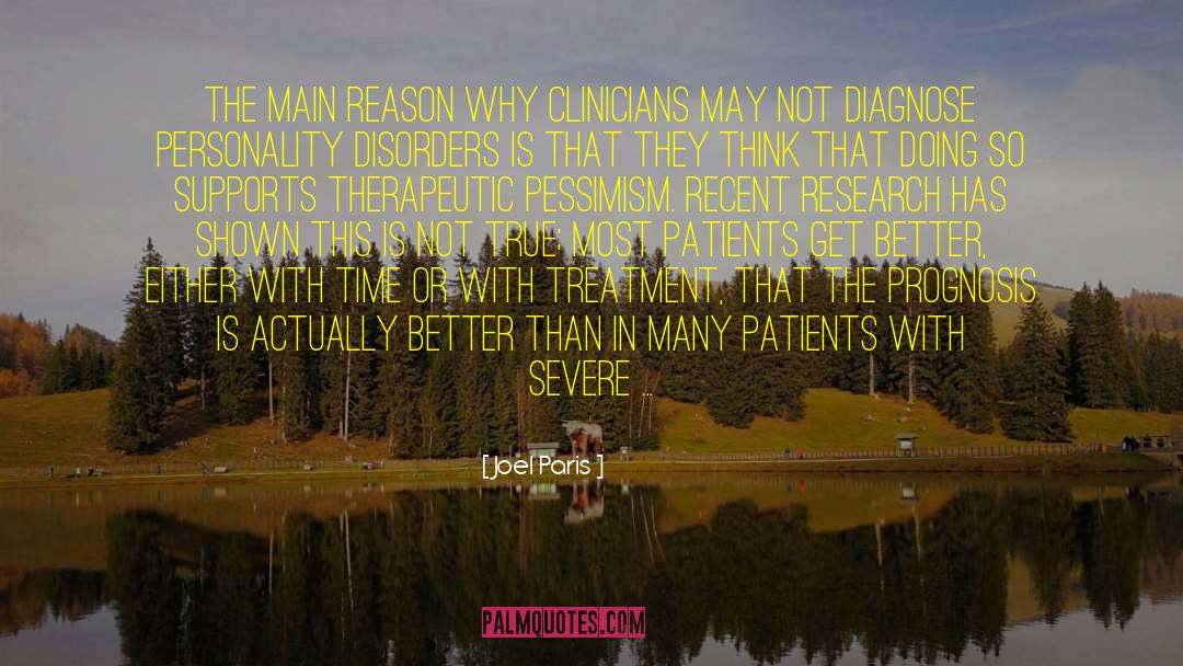 Patients Get Better quotes by Joel Paris