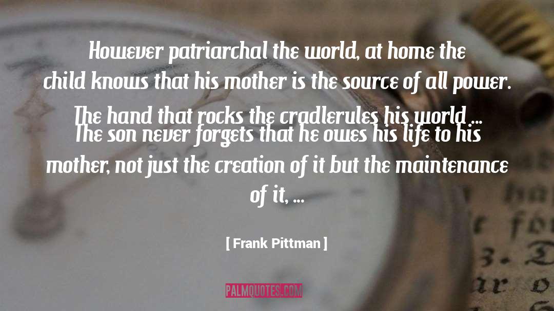 Patriarchal quotes by Frank Pittman