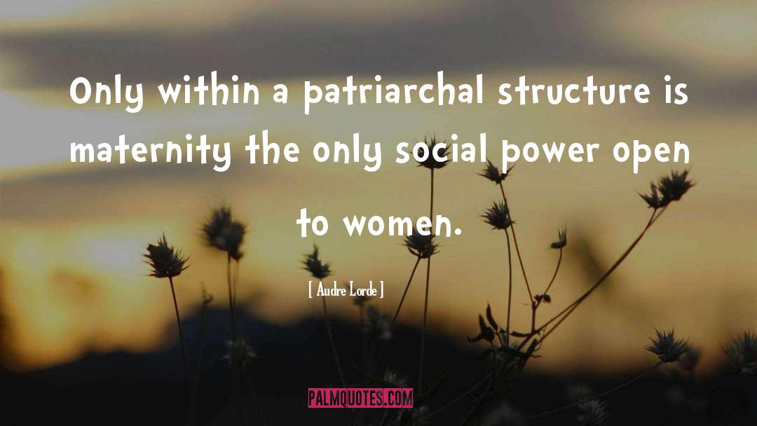 Patriarchal quotes by Audre Lorde