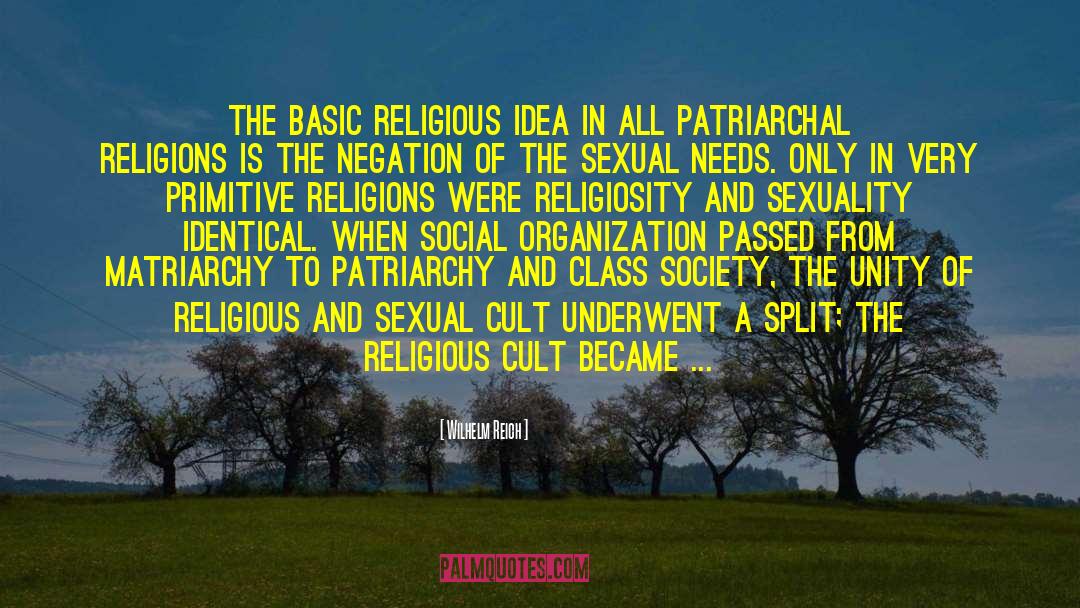 Patriarchal Religions quotes by Wilhelm Reich