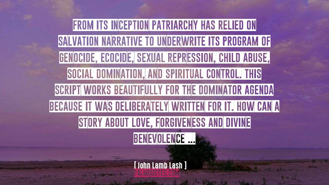 Patriarchy quotes by John Lamb Lash