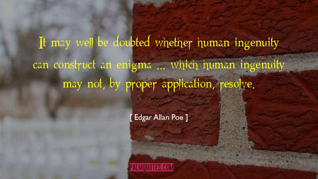 Patrick Enigma quotes by Edgar Allan Poe
