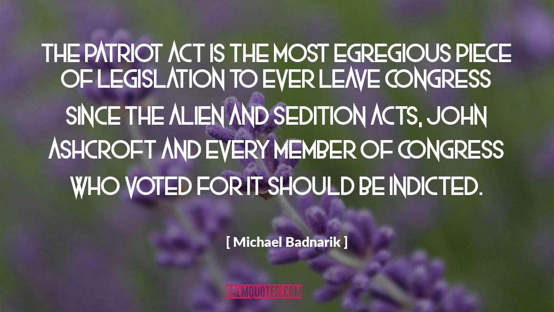 Patriot Act quotes by Michael Badnarik