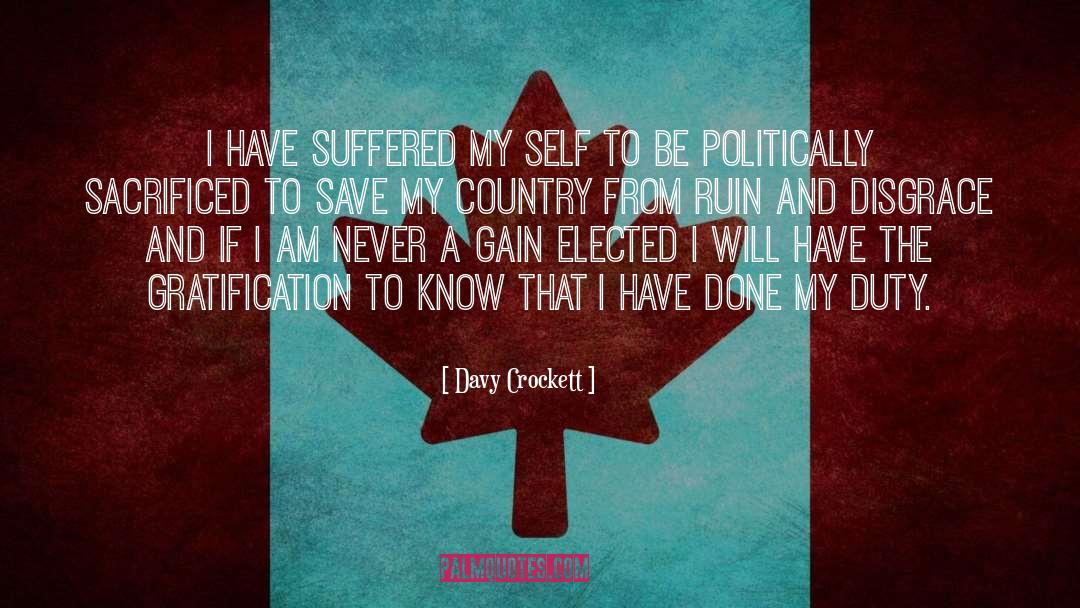 Patriotism And Nationalism quotes by Davy Crockett